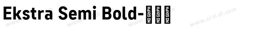 Ekstra Semi Bold字体转换